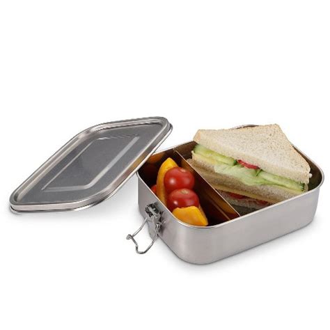 steel lunch containers with dividers